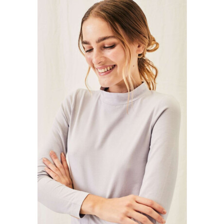 Polera Algodon Elastano Lila