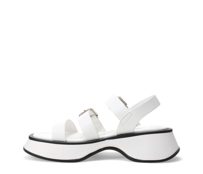 Sandalias de Mujer Miss Carol Sandalia BITOLA con hebillas Blanco