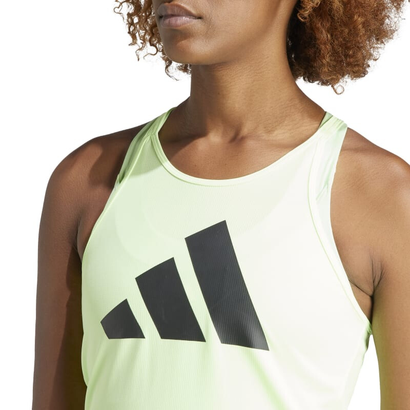 Musculosa Adidas Run It de Mujer - IL7226 Verde Limon