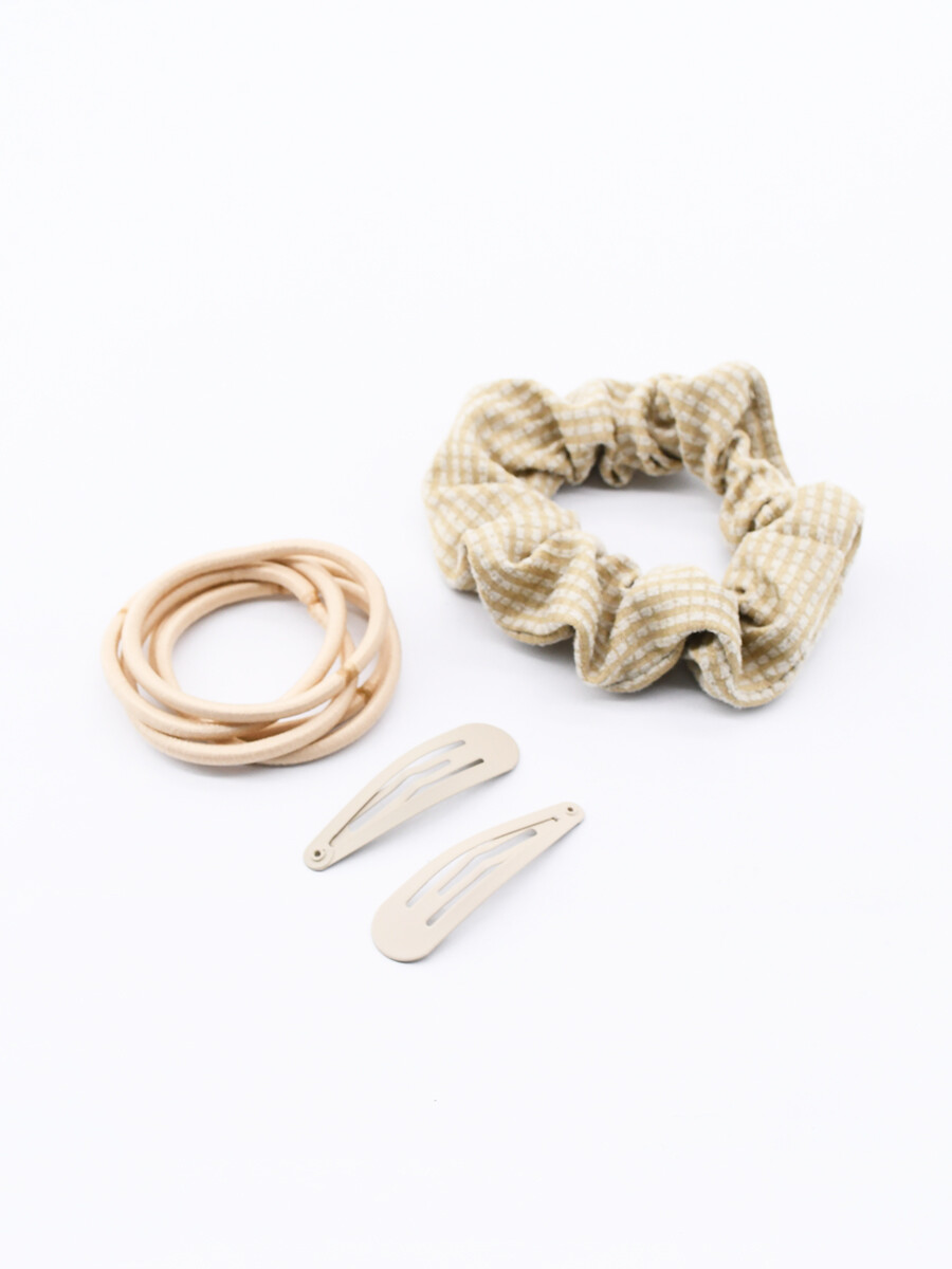 COLEROS Y SAPITOS PACK X 8 - BEIGE 