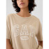 FRCH SS ORGANIC VINTAGE TEE LOGO KHAKI