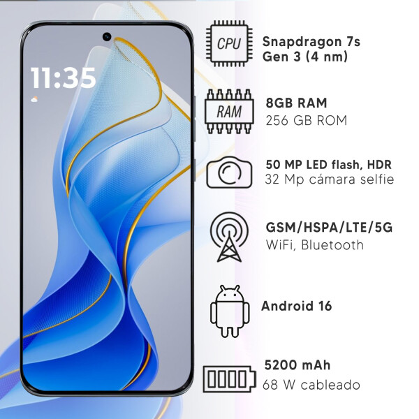 Motorola Edge 70 Fusion 8gb 256gb 5g CEL MOTOROLA EDGE 70 FUSION 8/256GB AZUL