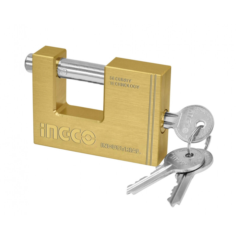 CANDADO ANTIPALANCA BRONCE 60MM INGCO 3 LLAVES DBBPL0602 CANDADO ANTIPALANCA BRONCE 60MM INGCO 3 LLAVES DBBPL0602