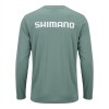 Remera Buzo Shimano Tech Tee Filtro Uv Manga Larga Verde