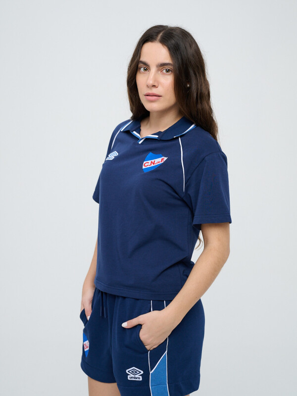 REMERA POLO BLOOM Nacional Mujer Azul Marino