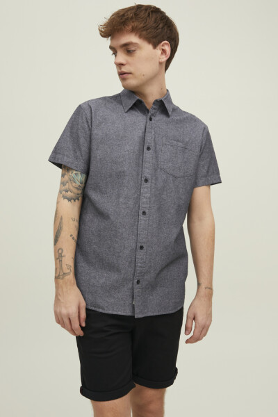 Camisa Bobby Ligera Efecto Lino Chambray Grey