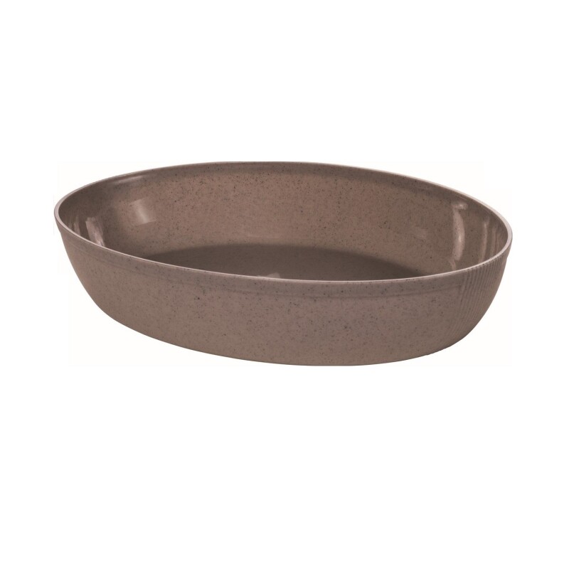 Fuente Oval de Plástico 3 L Marrón PU FUENTE 3 L