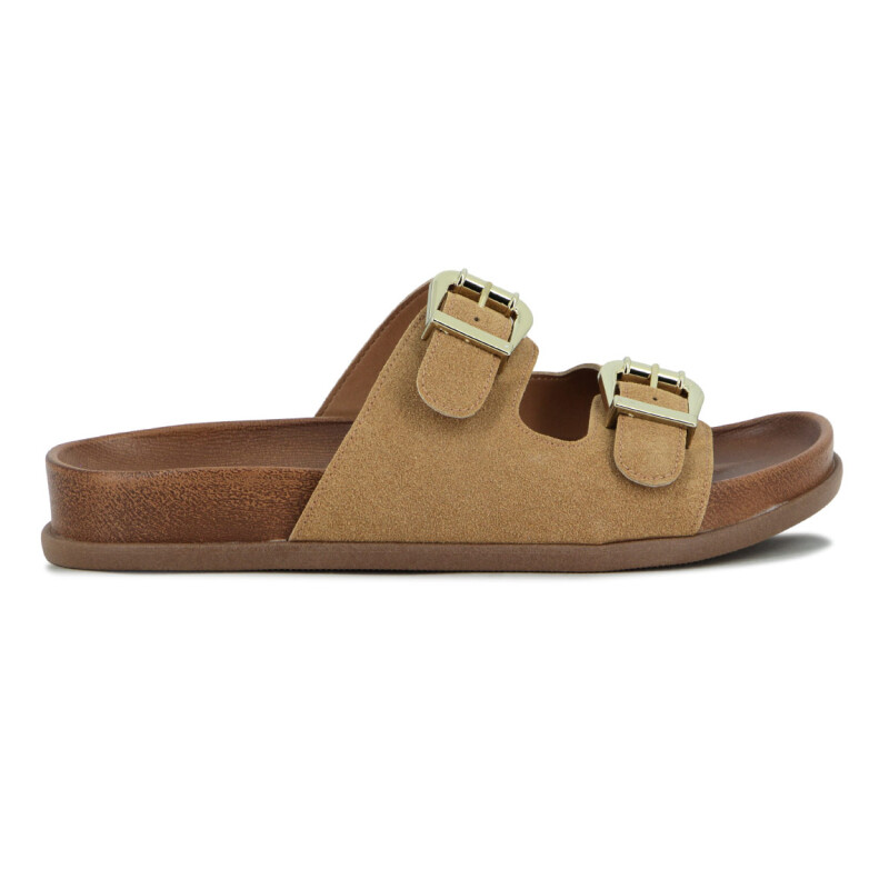 Vizzano Sandalia Feminina Camurcao London Caramelo