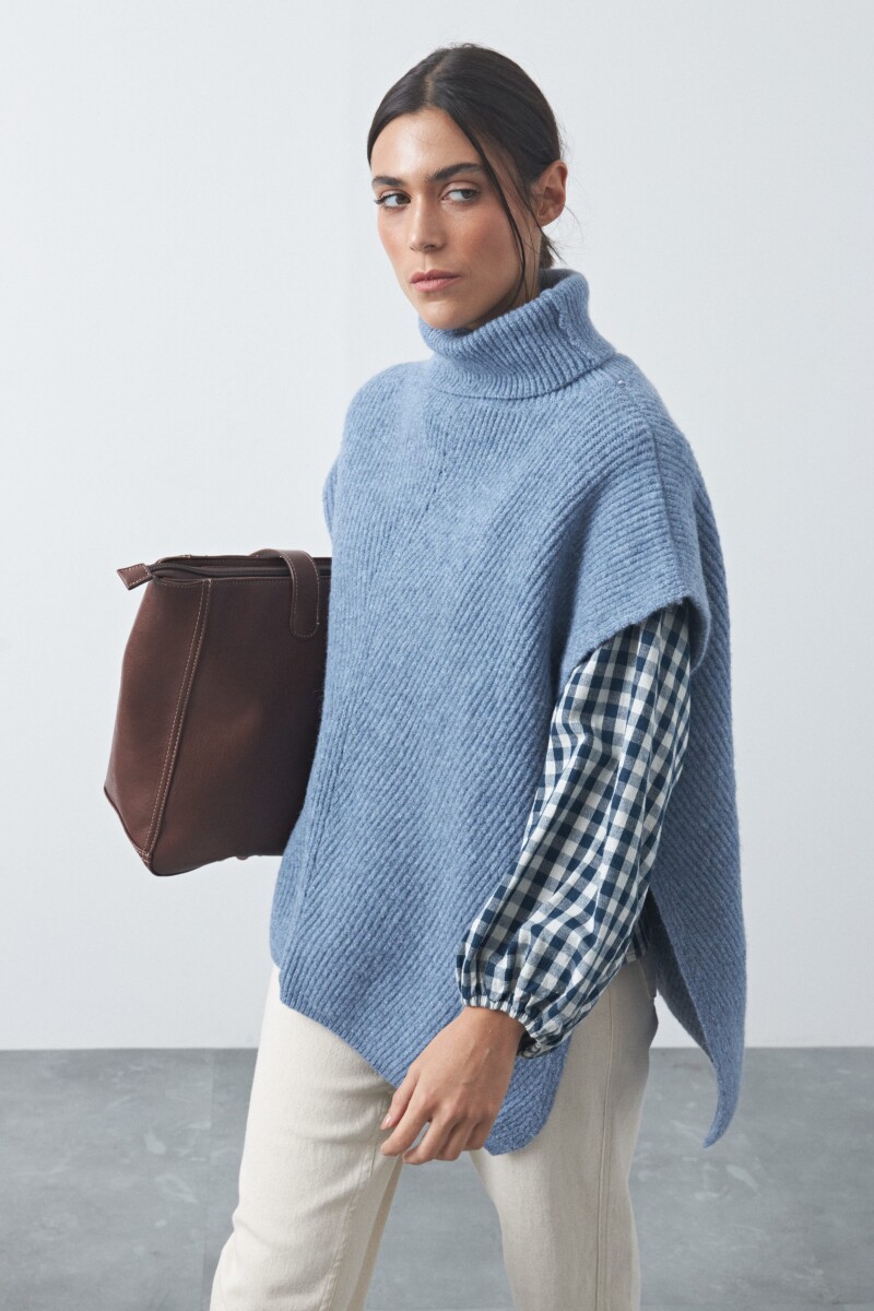 PONCHO GYROS Azul Lavado