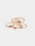 Sets Anillos Con strass multicolor Set De Anillos Con Strass - Dorado
