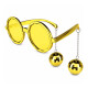 Lentes con Bola de Espejos Dorado