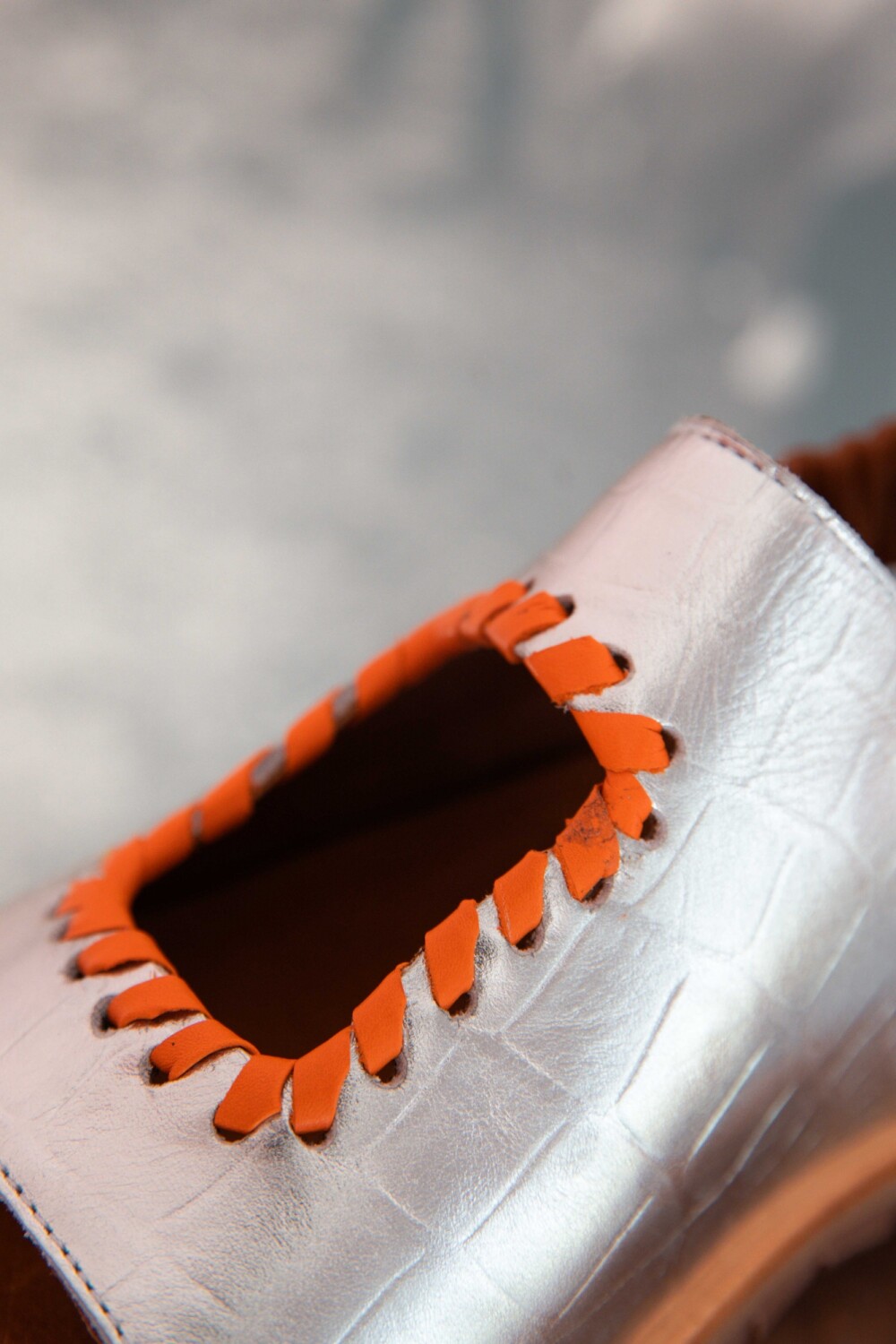 Square Sandal Plateado