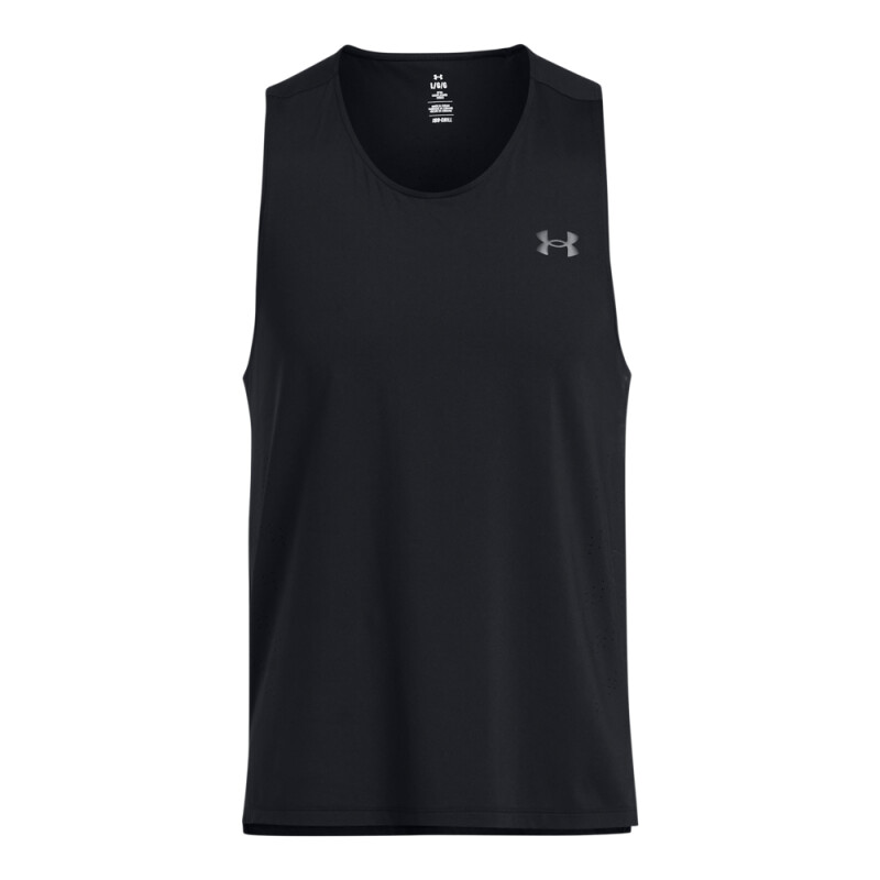 UA LAUNCH ELITE SINGLET-GRN BLK-001