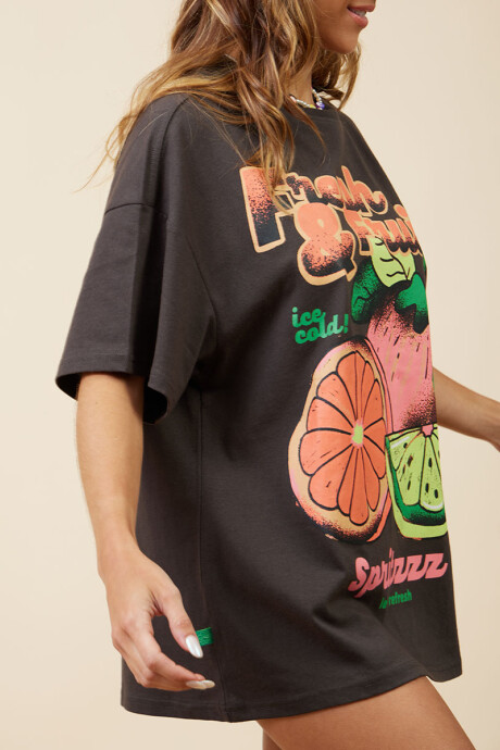 T-SHIRT RIOJA RUSTY Gris Oscuro