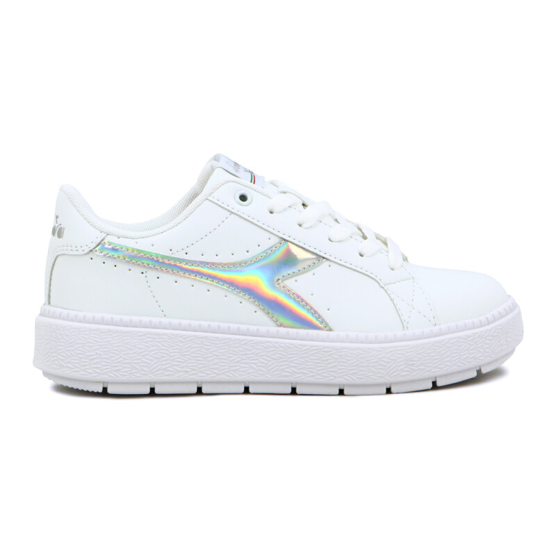 Championes Casuales Mujer Diadora Rocket Blanco-Plata