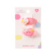 Broche de cabello cookie rosa