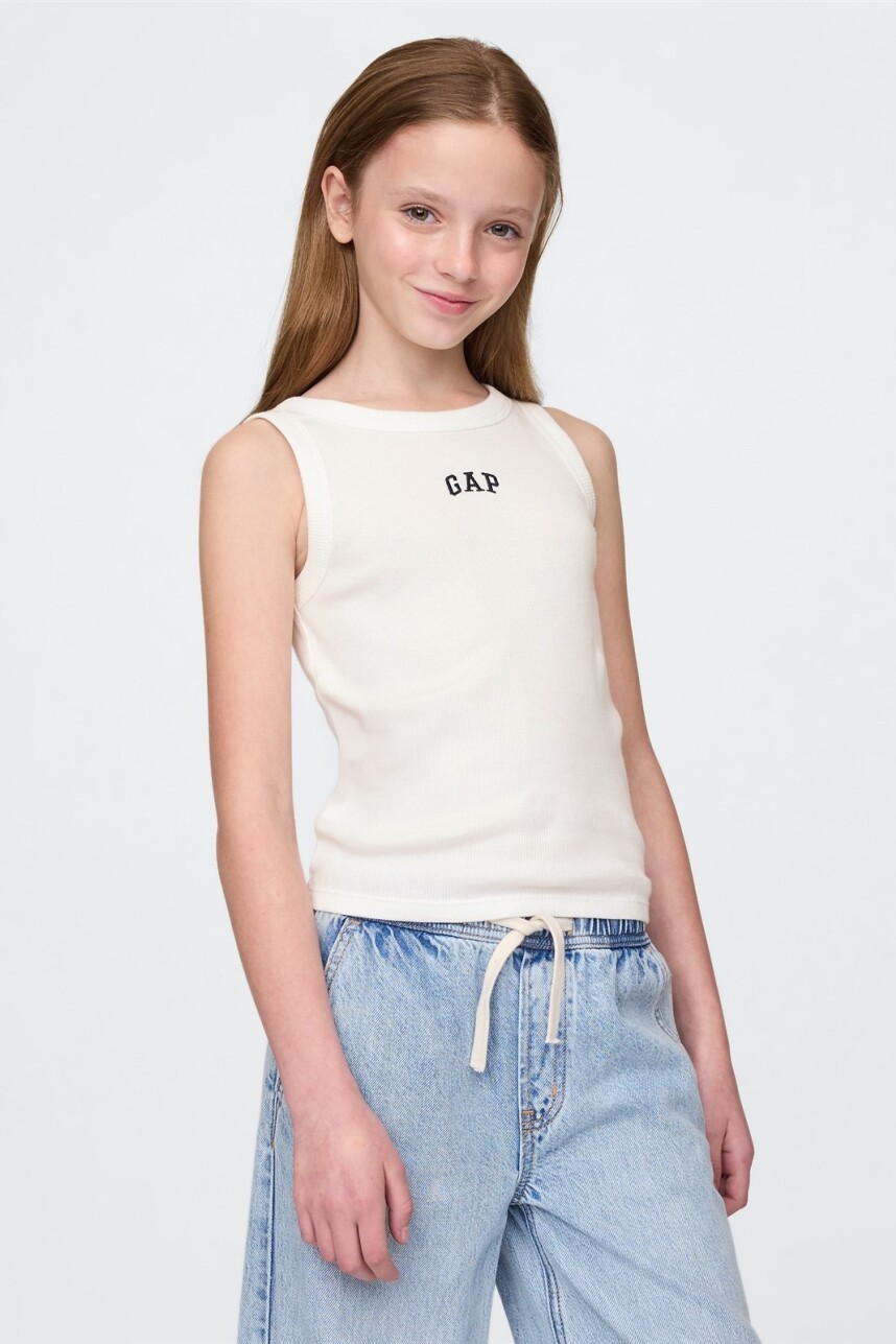Musculosa Logo Gap Niña New Off White