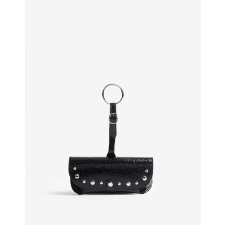 Estuche De Pu Crocco Con Tachas Combinacion Bicolor