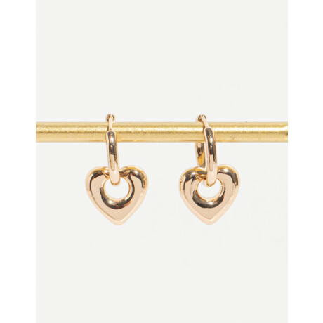 Argollas De Metal Reciclado Dorado