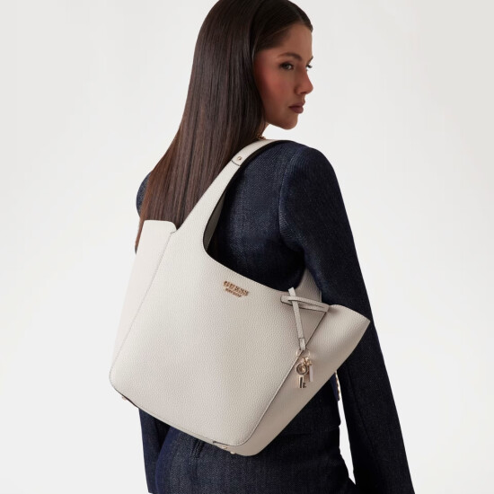 Cartera Guess Helina Grande Blanco 0