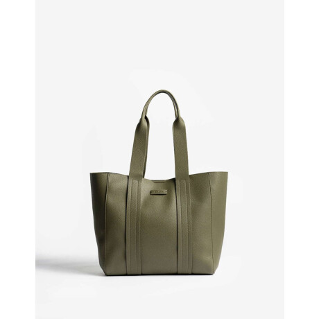 Shopper Con Doble Asa Verde Militar