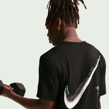 Remera Nike Dri-Fit Hyverse GFX Manga Corta de Hombre Negro