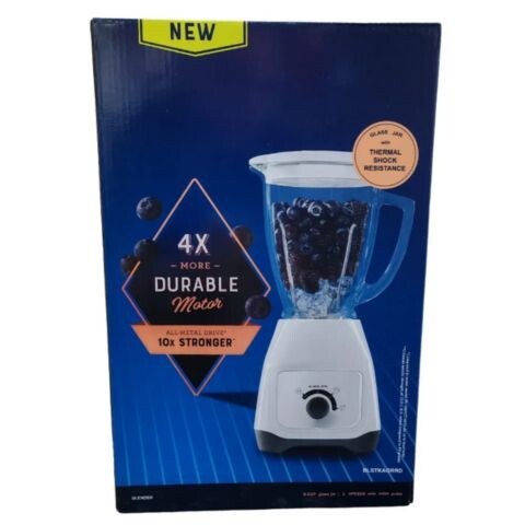 Licuadora LCA Con Vaso De Vidrio Blanca