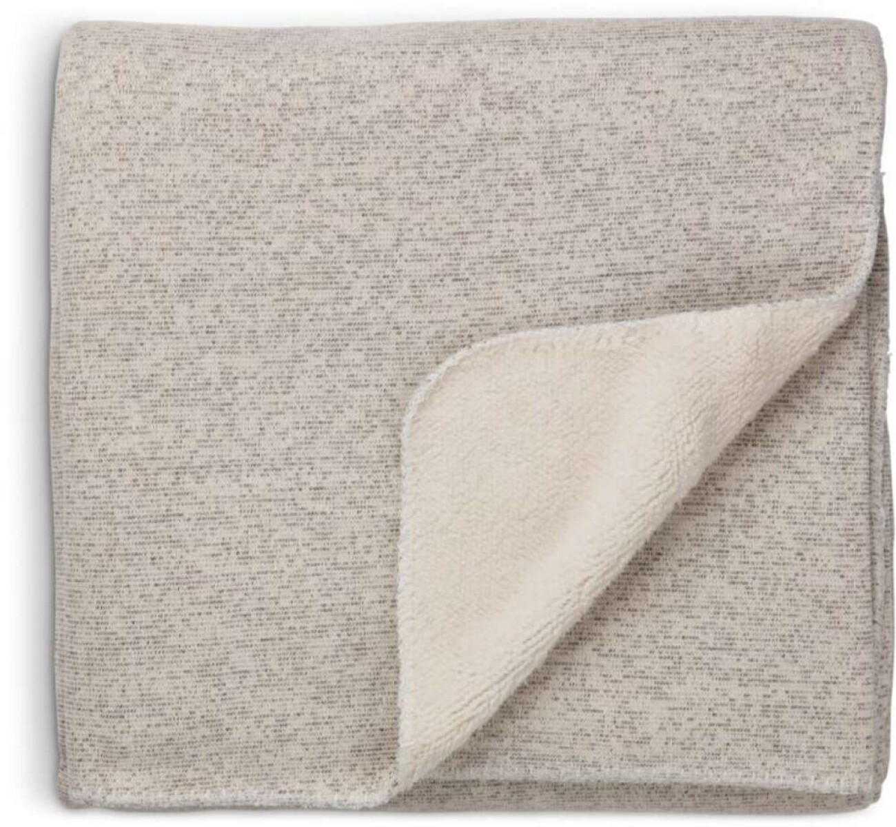Manta throw GEDEBLAD 130x180 chenille gris/blanco - Gris/blanco 