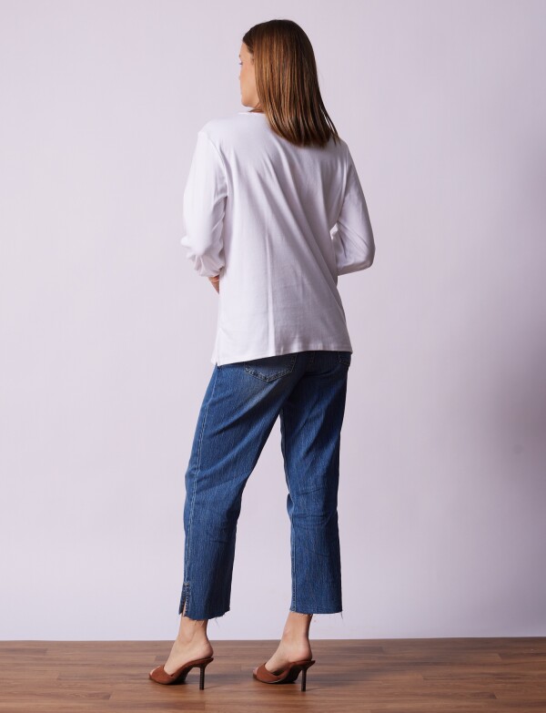 Blusa Bordada BLANCO/MULTI