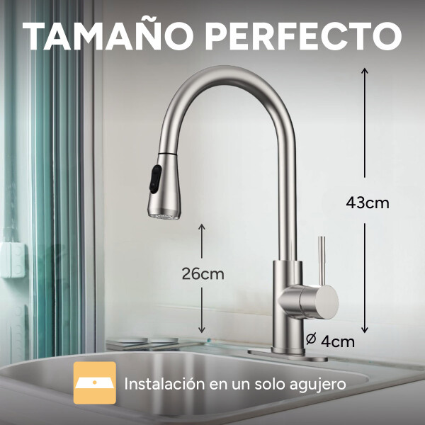Monocomando Extensible Canilla Grifo Cocina Mesada Monocomando Extensible Canilla Grifo Cocina Mesada