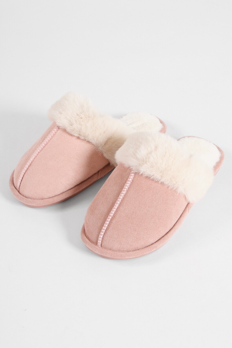 Pantufla corderito rosa