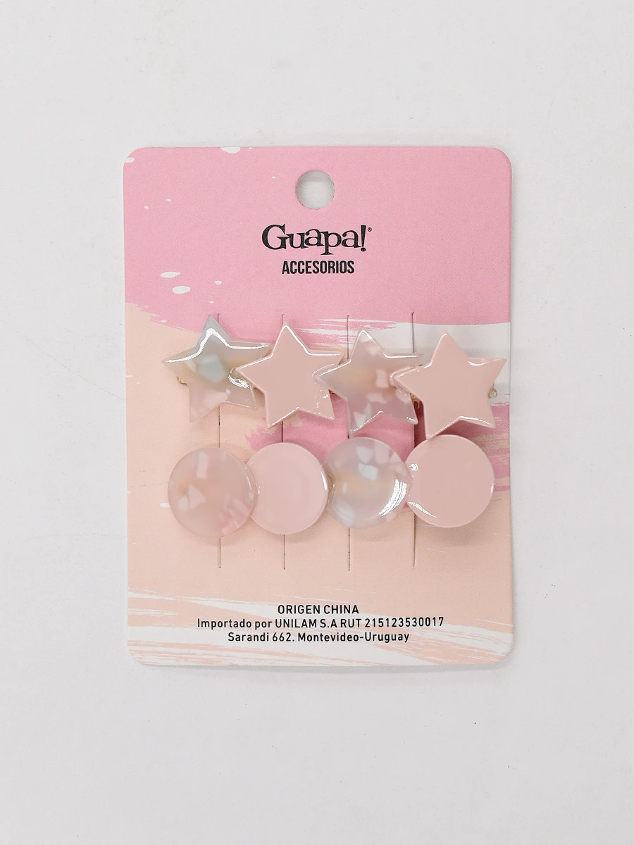 BROCHE ESTRELLA - ROSADO 