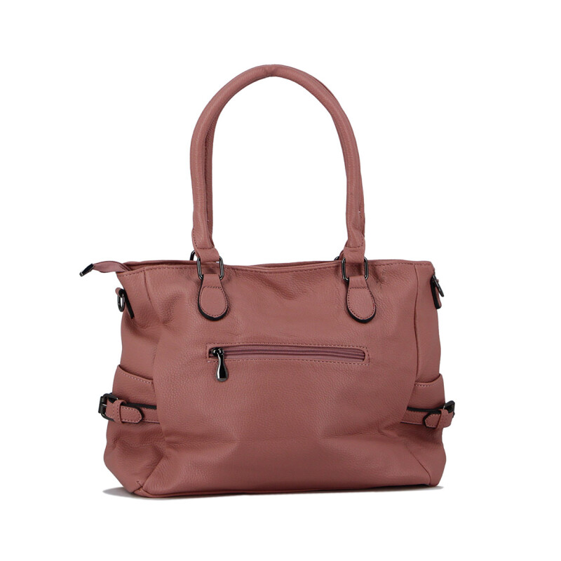 Darkness Cartera C/correa Larga Y Corta Rosa Claro
