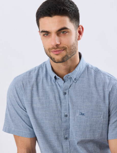 CAMISA CUADROS DE LINO Denim