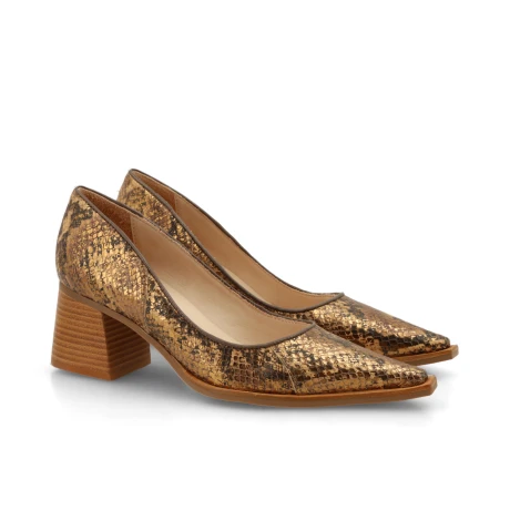 ZAPATO VENET - CUERO HAZEL DORADO