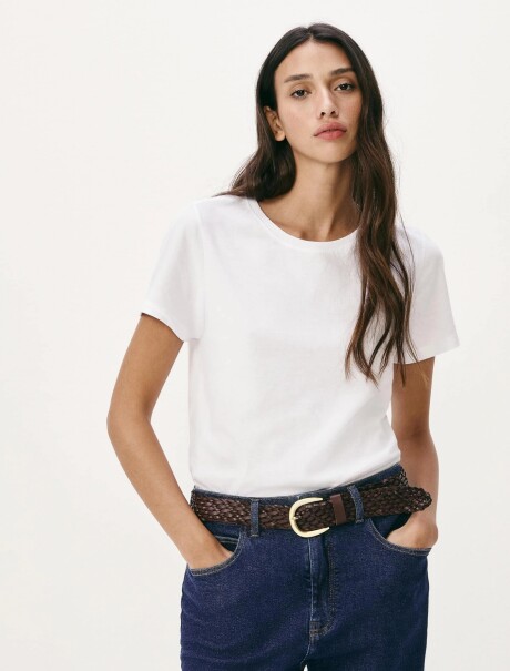 CAMISETA BÁSICA SLIM BLANCO