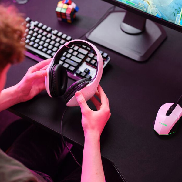 Vincha Gamer Trust Gxt415 Zirox BLANCO