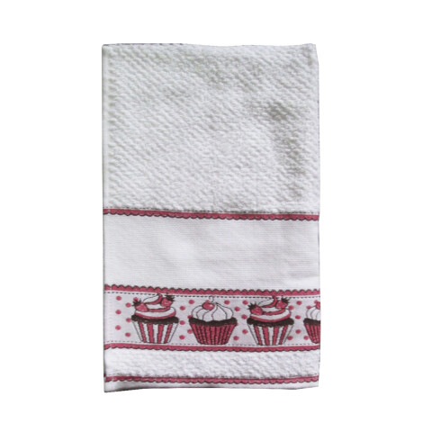 Repasador Jacquard para Bordar Dohler 45 cm x 70 cm 4140 CUPCAKE BCO