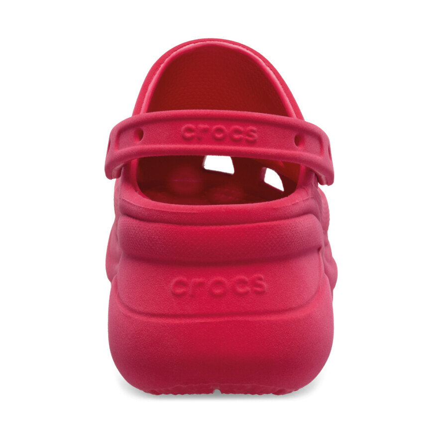 Plataformas Crocs Bae Velvet Clog W Mujer Digital Raspberry
