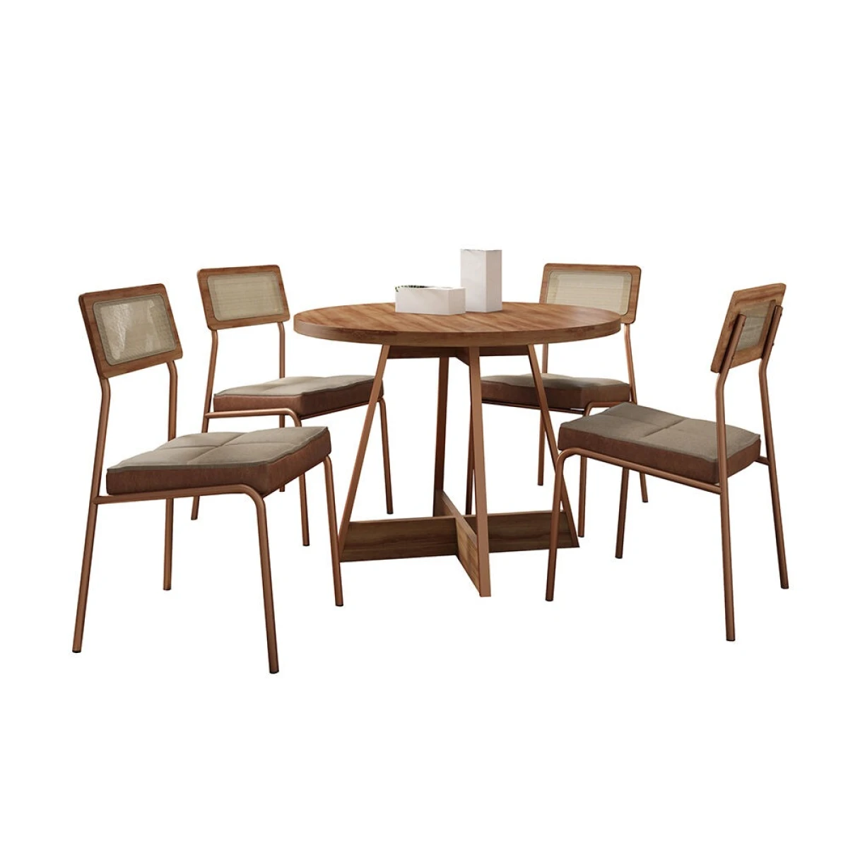 Juego de comedor - Lux Atria - Marrón 