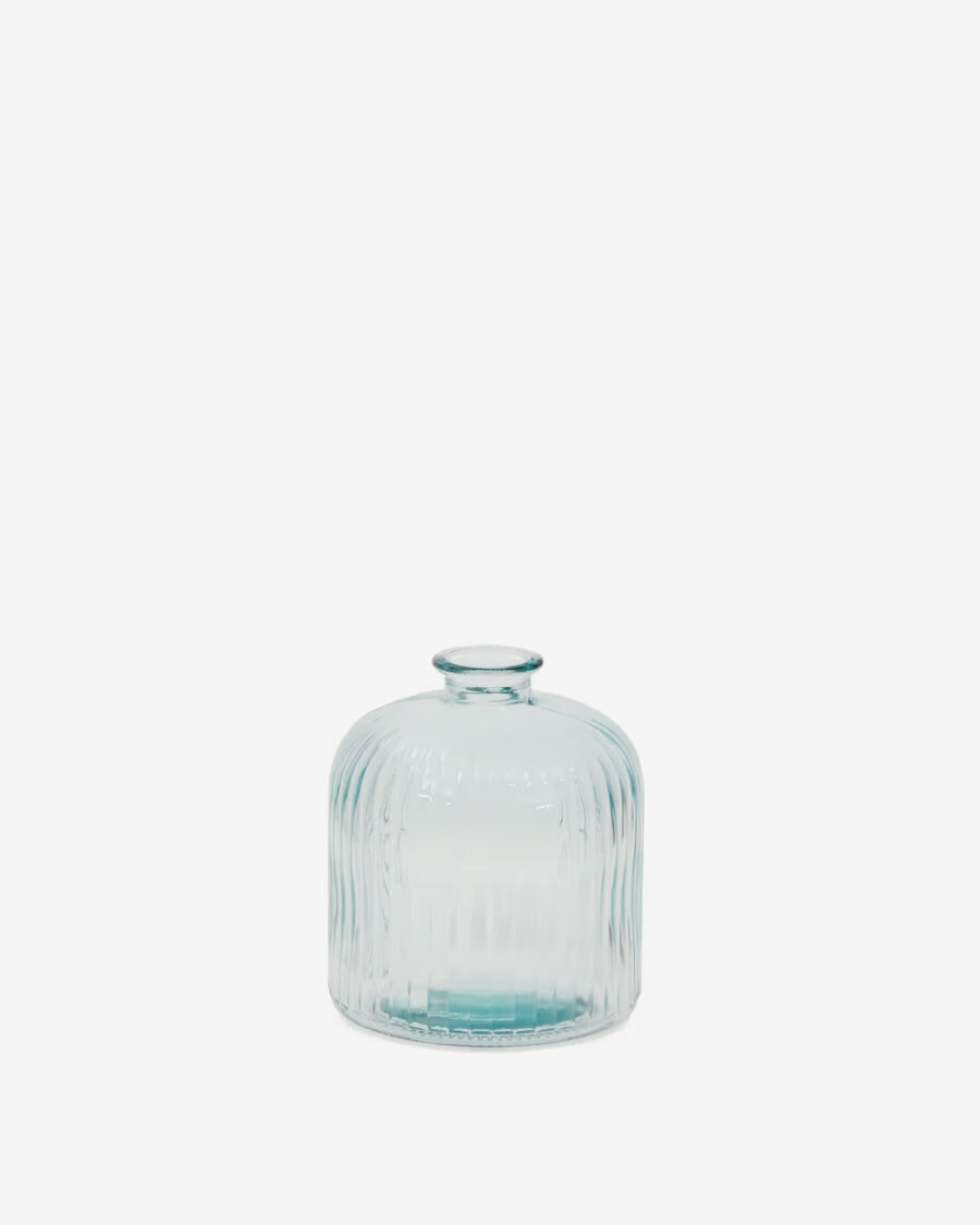 Botella Marba pequeña de vidrio reciclado transparente
