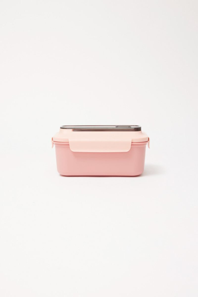 Tupper con bandeja divisiones - Rosa 