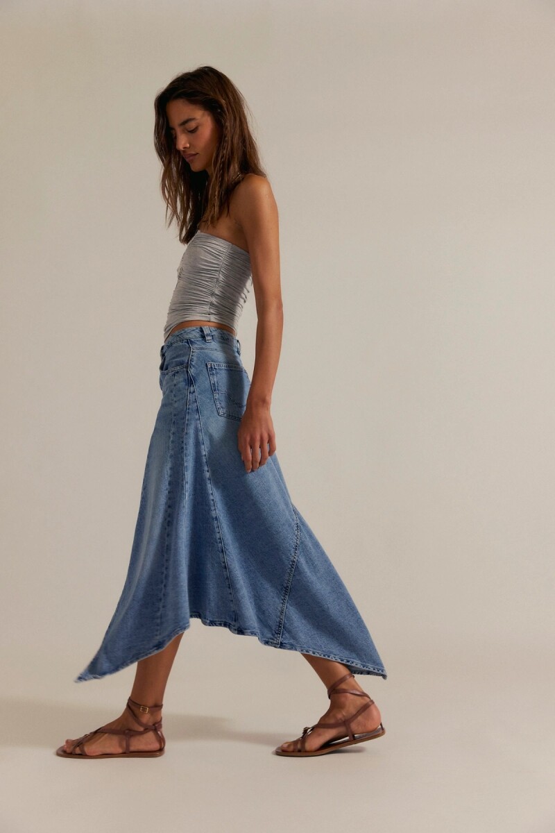 FALDA MAXI AQUARIUS Azul