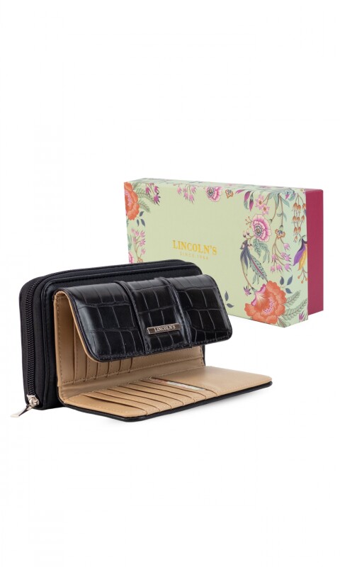 BILLETERA GLADIOLO NEGRO