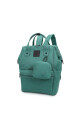 Mochila multicierres con modero Verde