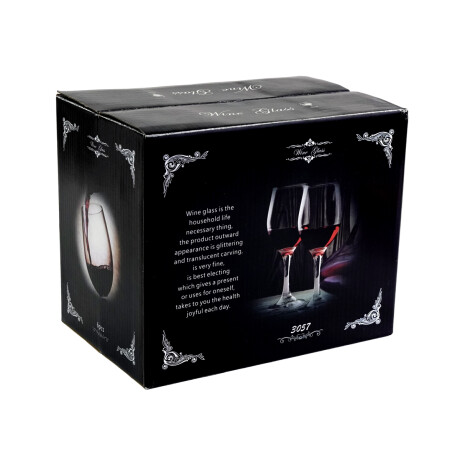 COPA VINO SET X6PCS VIDRIO PIE COLOR 7X20CM COPA VINO SET X6PCS VIDRIO PIE COLOR 7X20CM