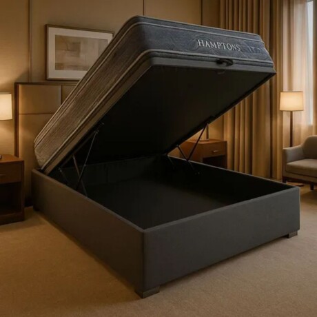Sommier 2 Plazas Hamptons Hybrid Silver Box Baul Sommier 2 Plazas Hamptons Hybrid Silver Box Baul