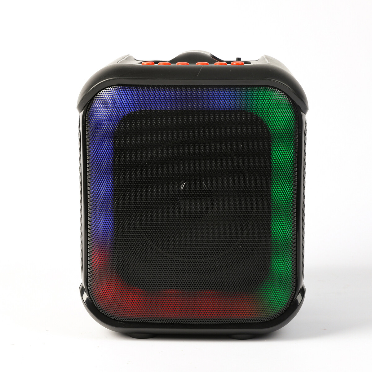 Parlante portatil bluetooth cubo 4" con asa de transporte 