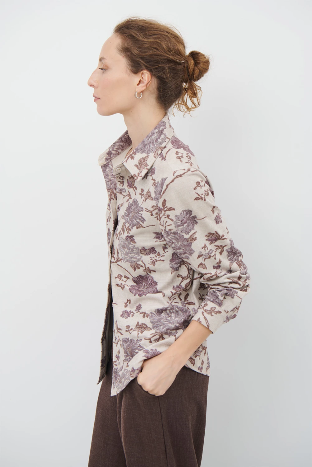 CAMISA SUEDE FLOR
