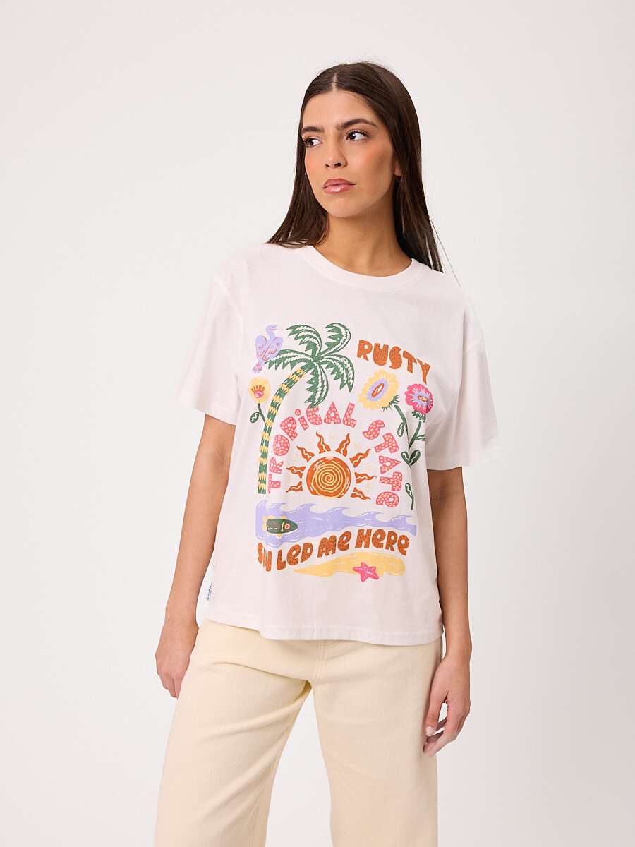 T-SHIRT MONTEZ RUSTY - Crudo 